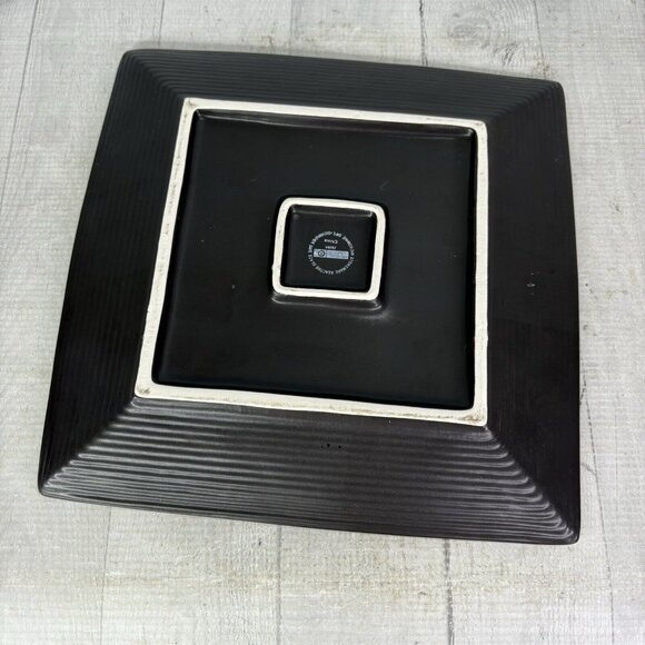 Home Target ZAZEN Reactive Crackled Turquoise Chocolate Out Dinner Plates Set 2 - Picture 3 of 16